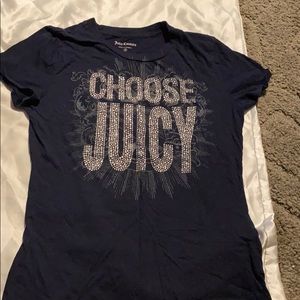 Navy blue juicy couture shirt